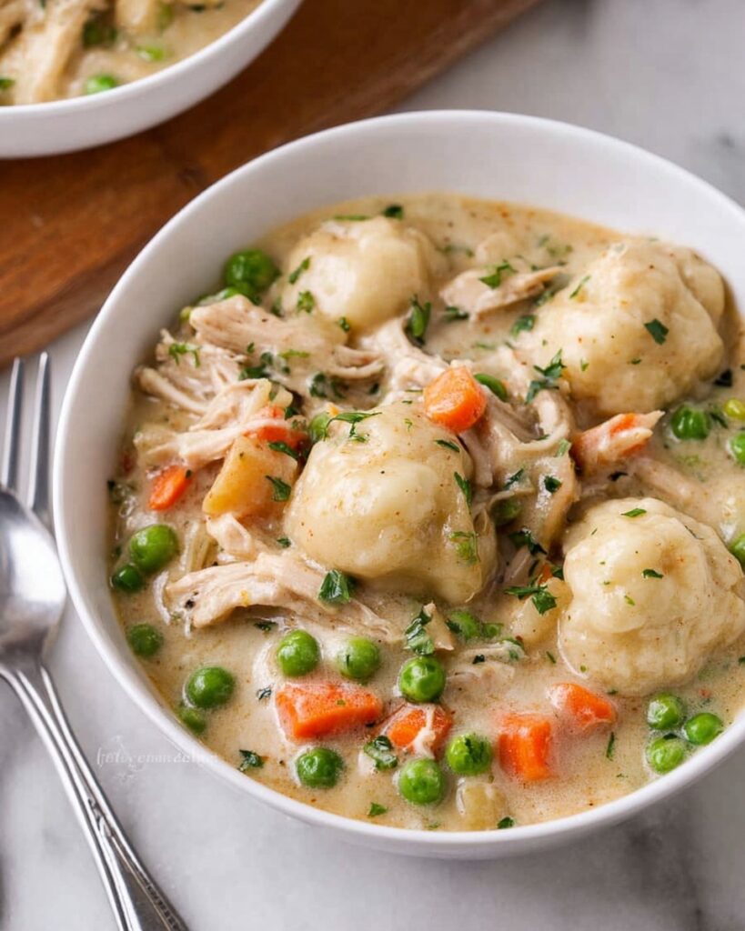 Easy Crock Pot Chicken and Dumplings Recipe