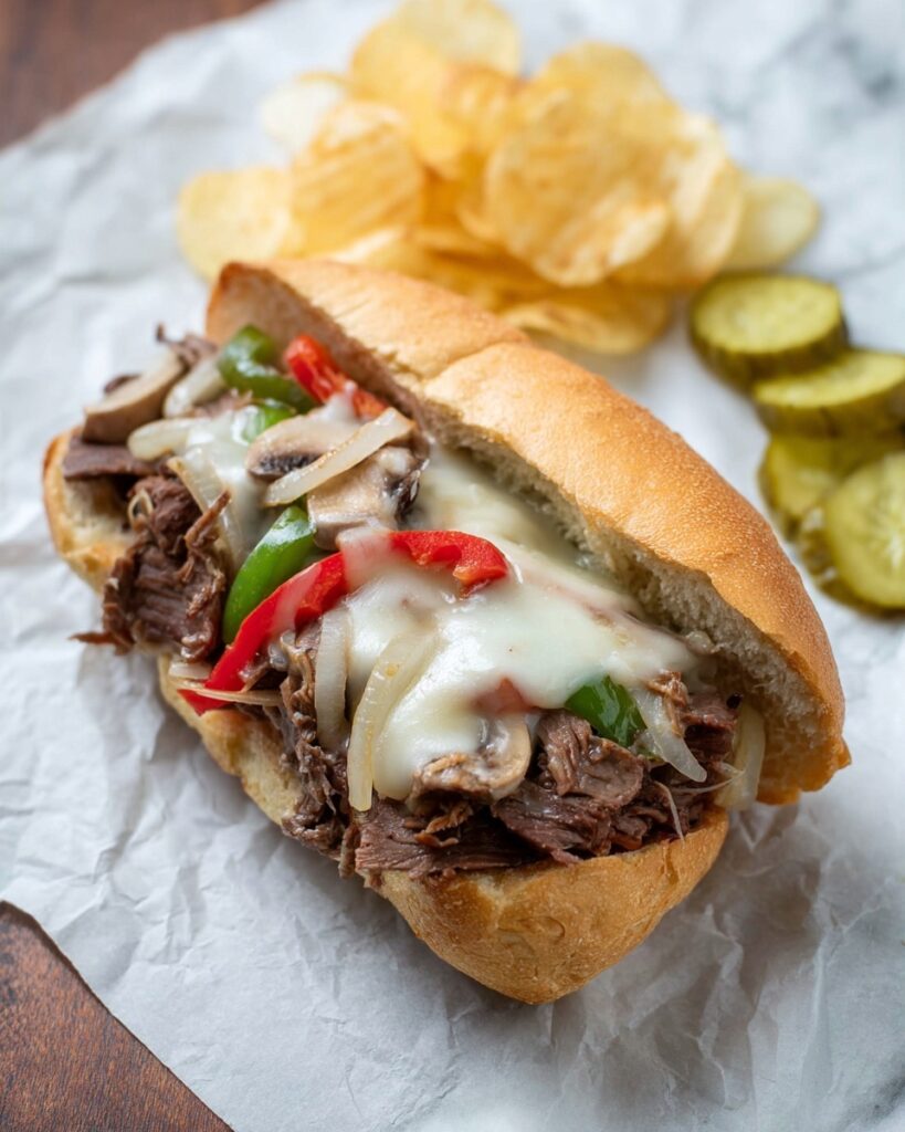 Slow Cooker Drip Beef Sandwiches Recipe