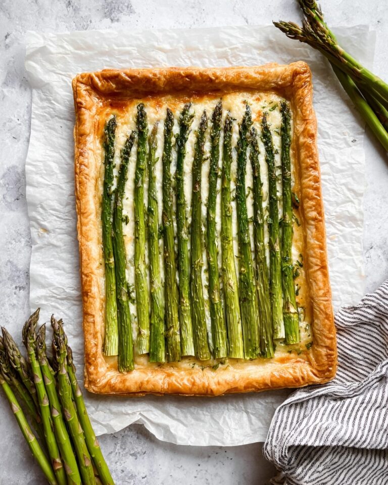 Asparagus Puff Pastry Tart Recipe