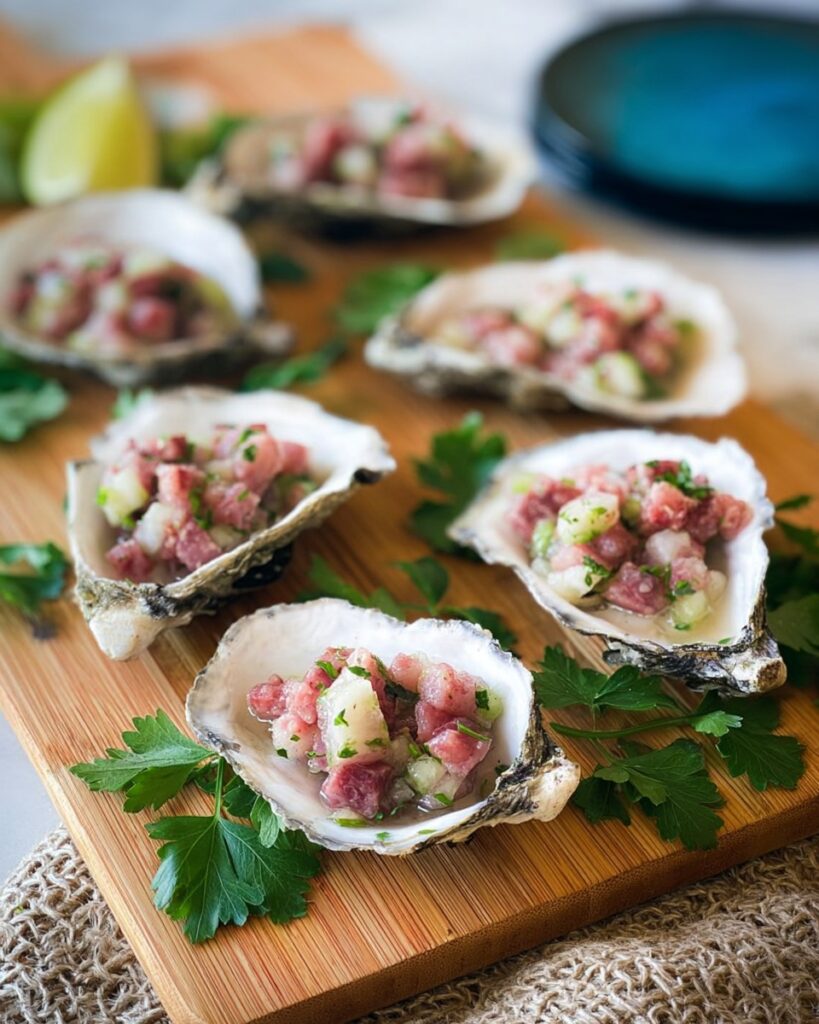 Smoked Oyster Appetizer with Salami and Pineapple Recipe