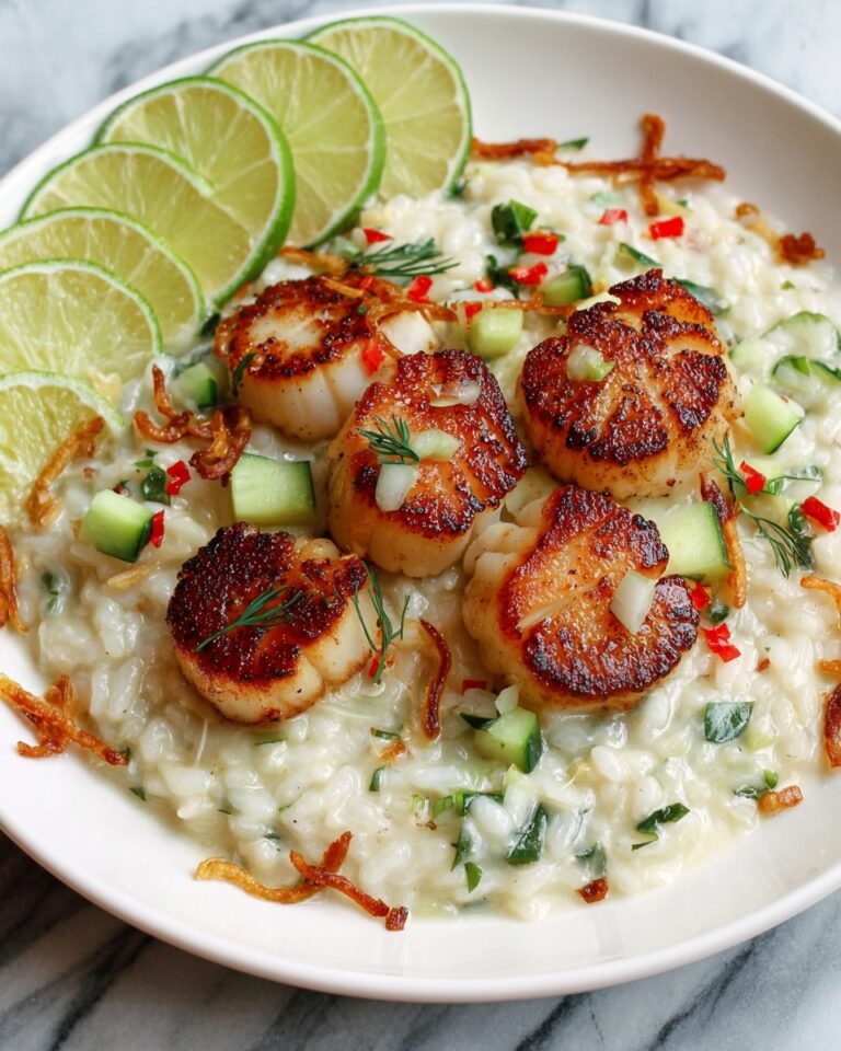 Gin & Lime Scallop Risotto Recipe