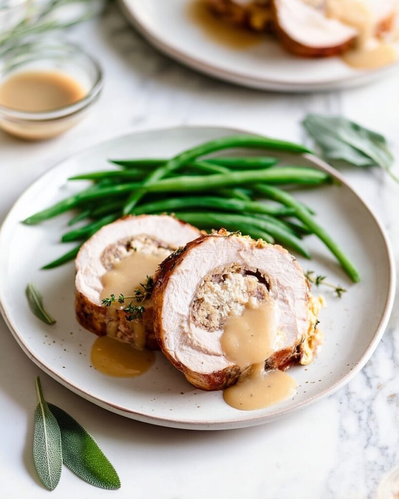 Turkey Roulade with Cranberry Stuffing Recipe