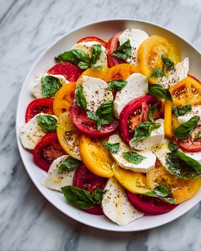 Peach Tomato Caprese Salad Recipe