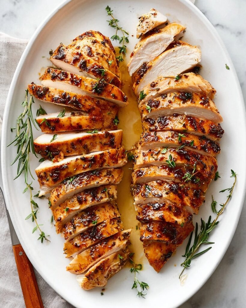 Herbed Garlic Butter Roast Turkey Breast Recipe