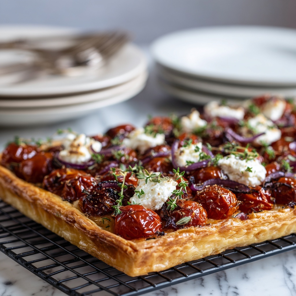 Goat Cheese and Roasted Cherry Tomato Tart Recipe