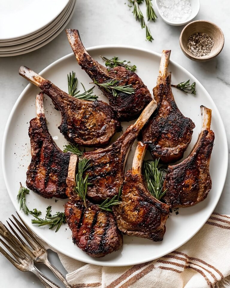 Garlic Rosemary Grilled Lamb Chops Recipe
