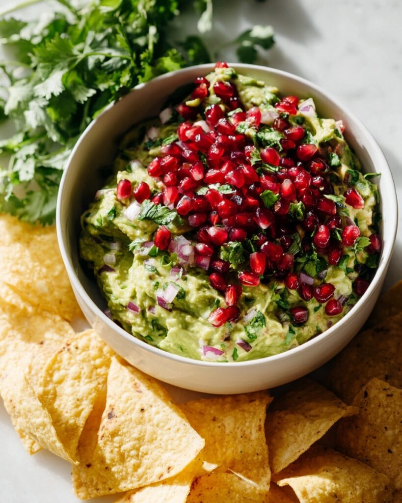 Festive Pomegranate Guacamole Recipe