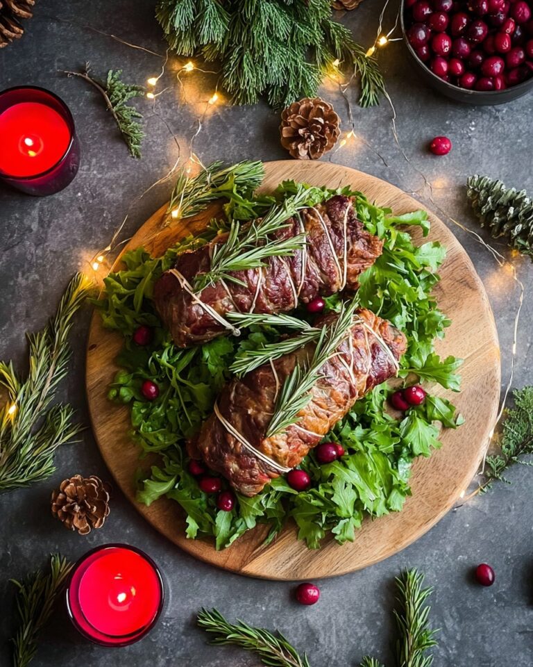 Stuffed Flank Steak with Red Pepper Walnut Filling Recipe