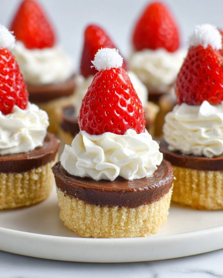 Santa Hat Cheesecake Bites Recipe