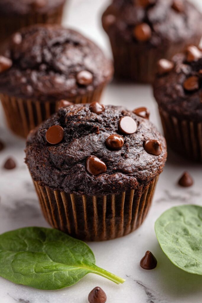 Chocolate Spinach Muffins with Banana Recipe