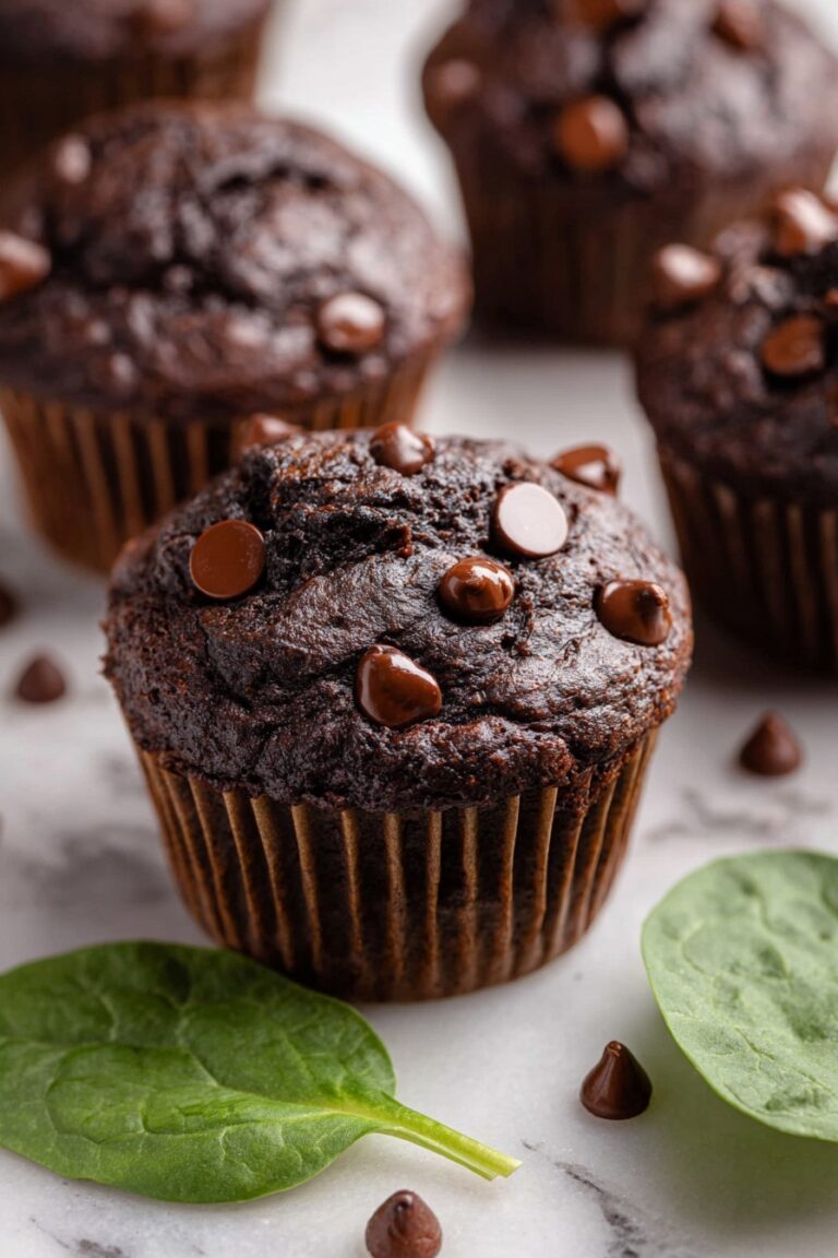 Chocolate Spinach Muffins with Banana Recipe