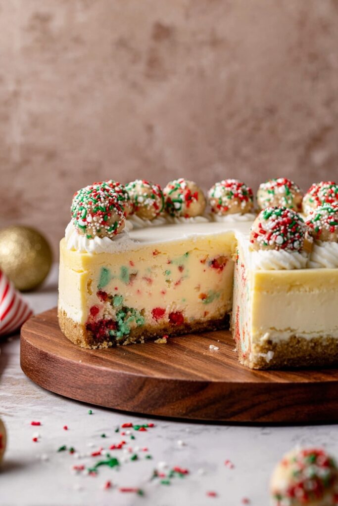 Sugar Cookie Cheesecake with White Chocolate Ganache Recipe