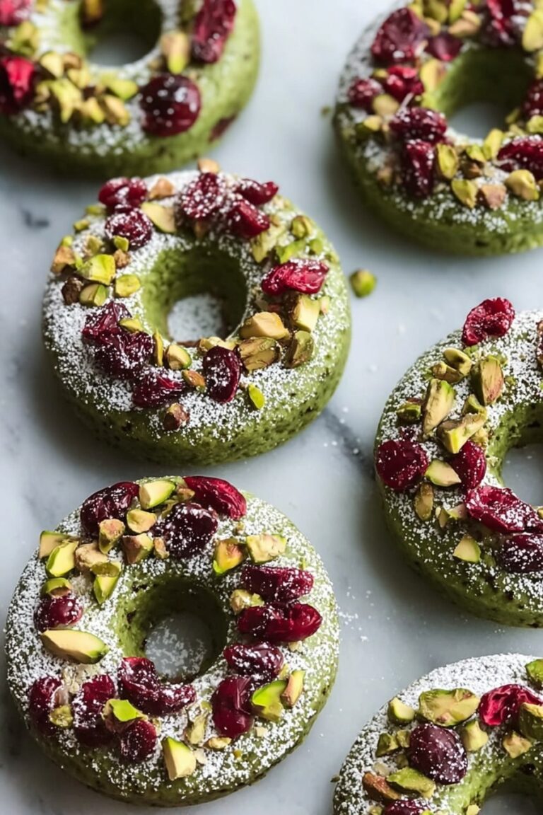 Pistachio Cranberry Wreath Cookies Recipe