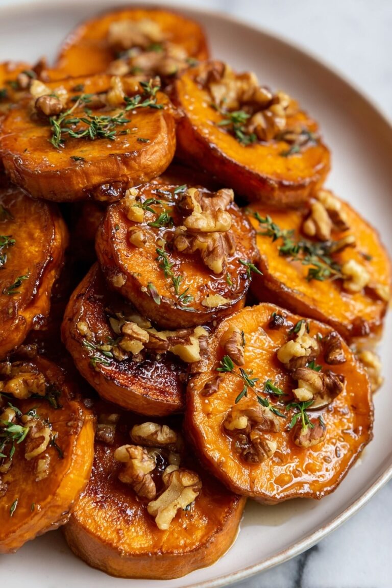 Maple Pecan Roasted Sweet Potatoes Recipe
