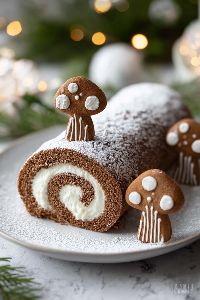 Christmas Gingerbread Cake Roll Recipe