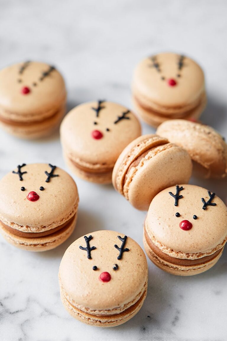 Christmas Reindeer Macarons Recipe