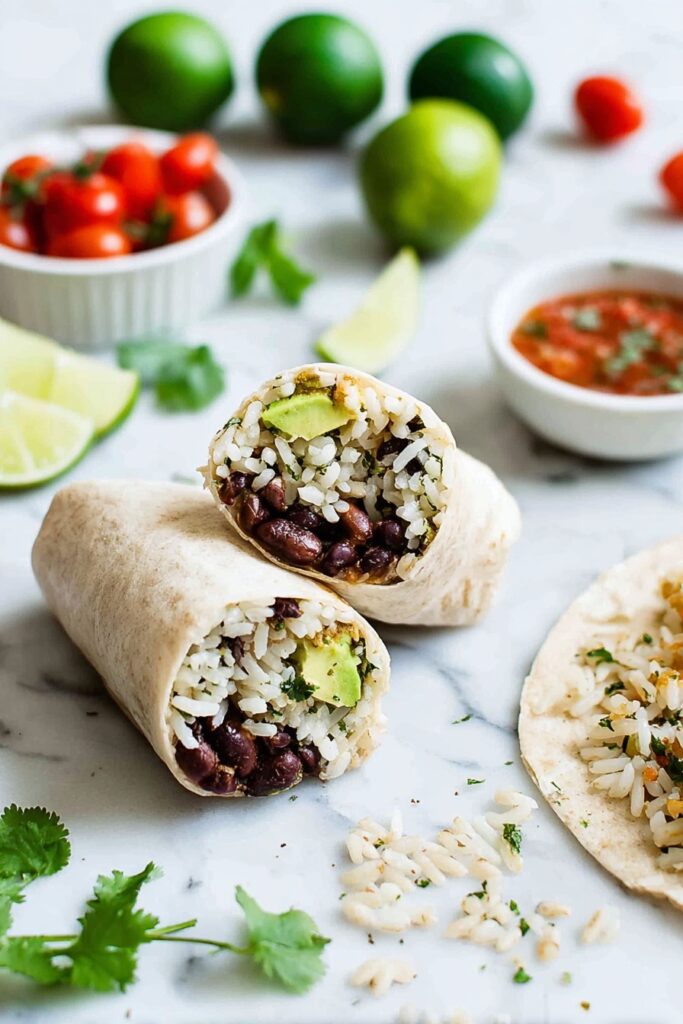 Black Bean and Rice Burrito Recipe