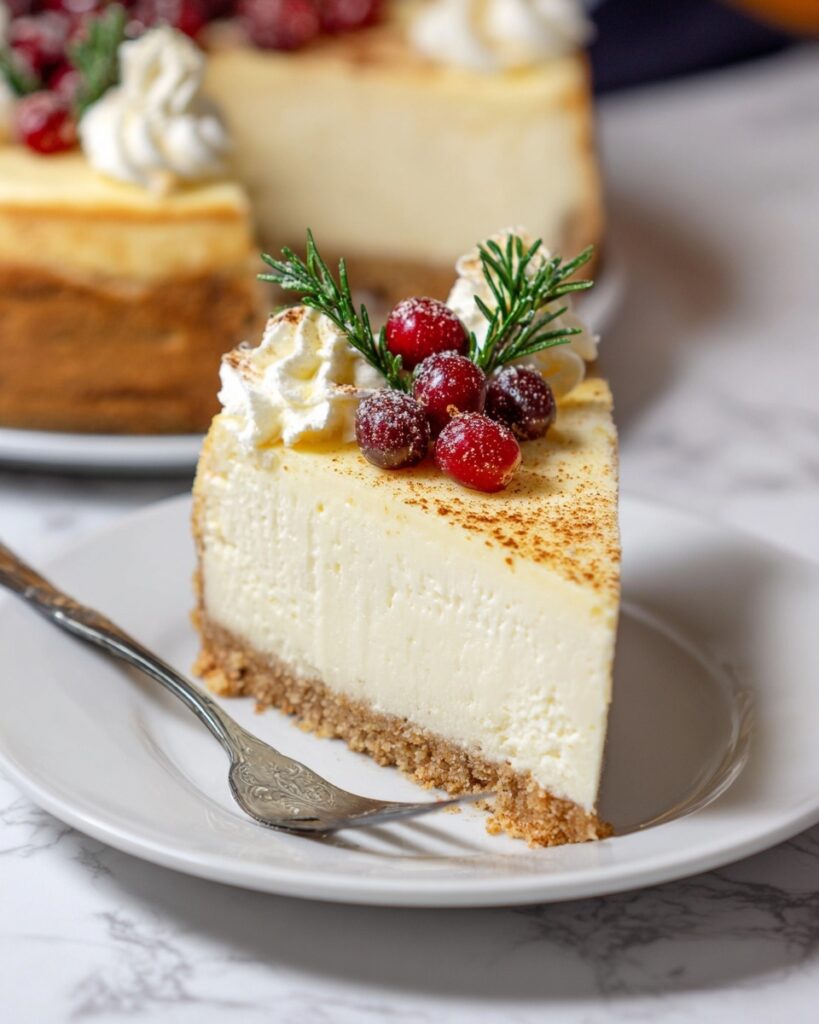 Eggnog Cheesecake Recipe