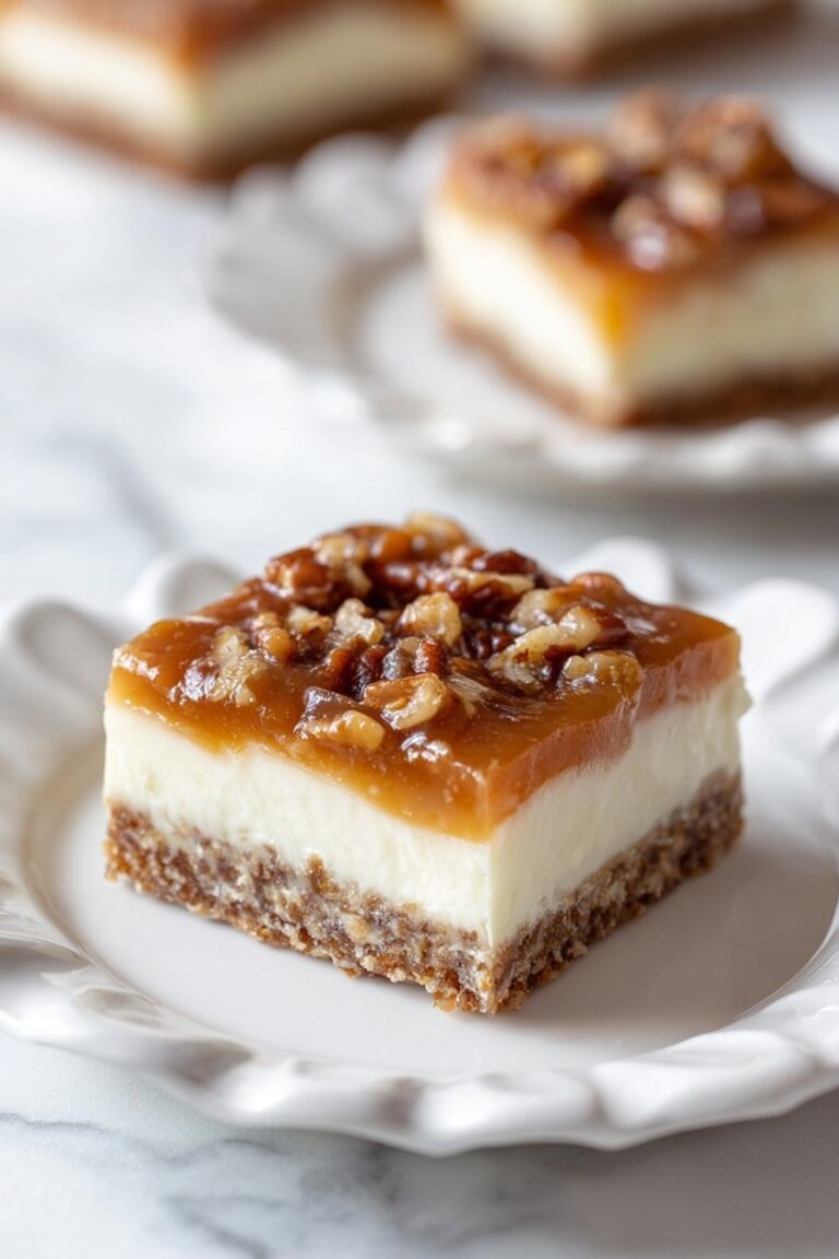 Pecan Cheesecake Bars Recipe