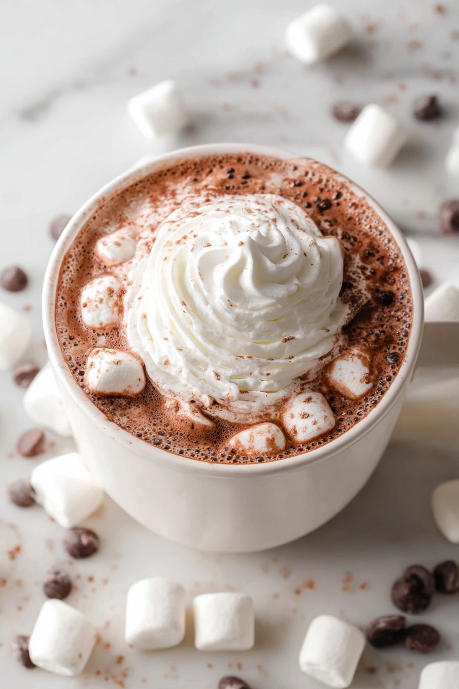 Creamy Stovetop Hot Chocolate Recipe - Serving