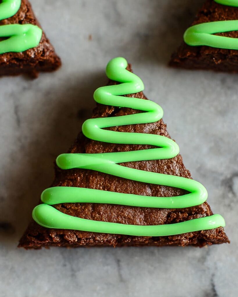 Christmas Tree Brownies Recipe