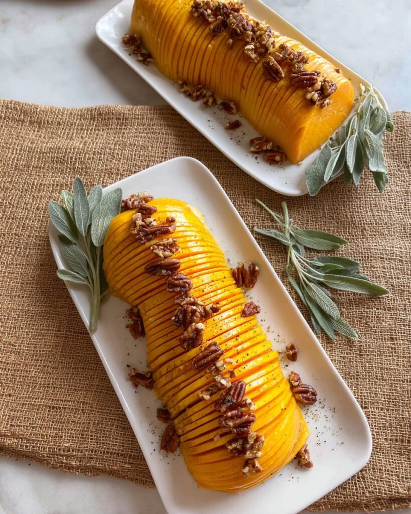 Maple Pecan Roasted Butternut Squash Recipe
