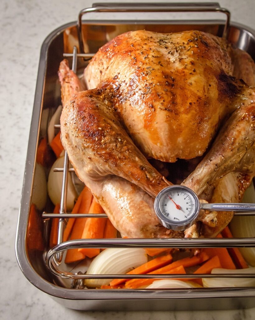 Juicy Roast Turkey with Herb Brine Recipe