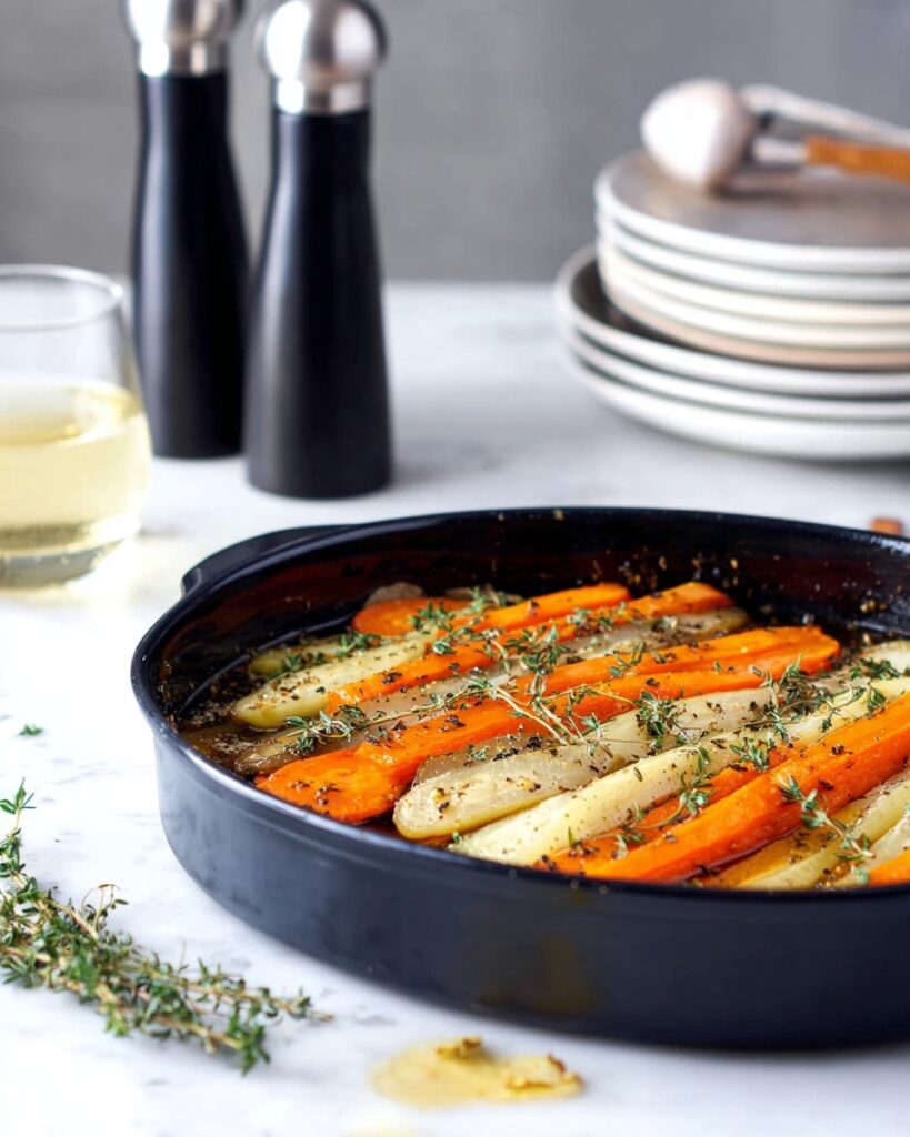 Caramelized Root Vegetable Tarte with Feta Recipe