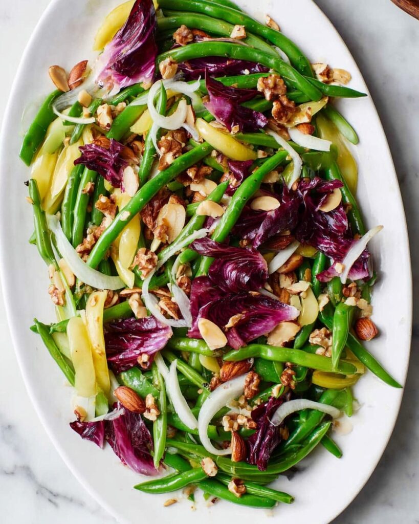 Green Bean Salad with Goat Cheese and Nuts Recipe