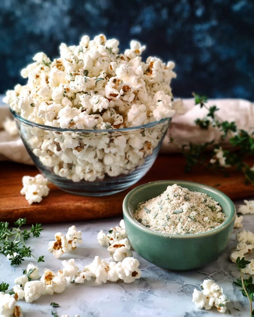 Parmesan Garlic Popcorn Recipe
