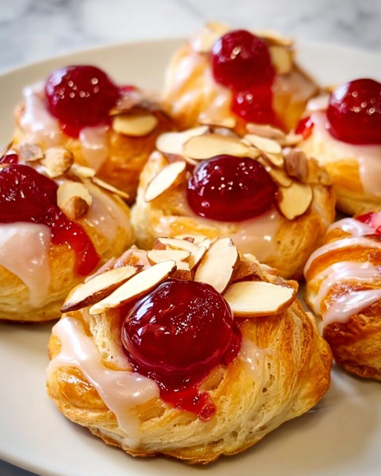 Cherry Cream Cheese Puff Pastry Knots Recipe