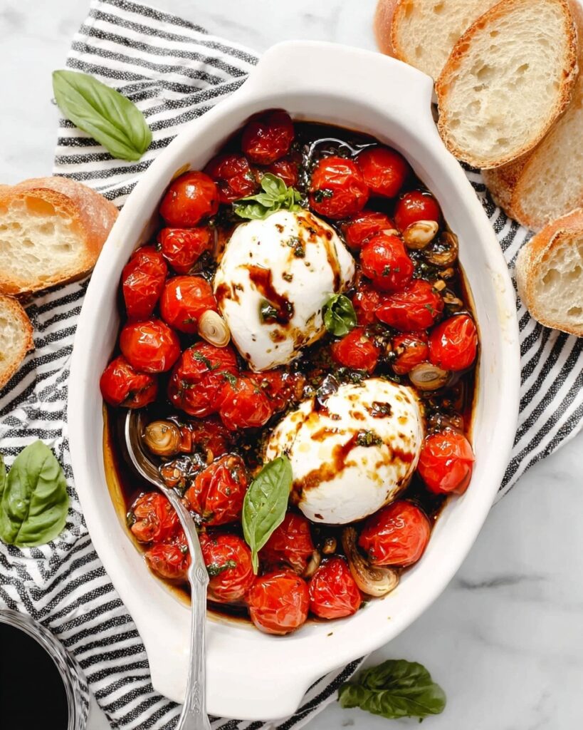 Roasted Tomato Burrata with Balsamic Recipe