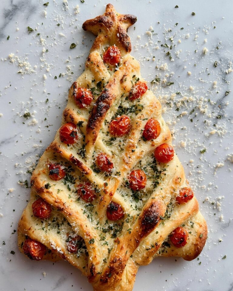Pull-Apart Christmas Tree Pizza Recipe