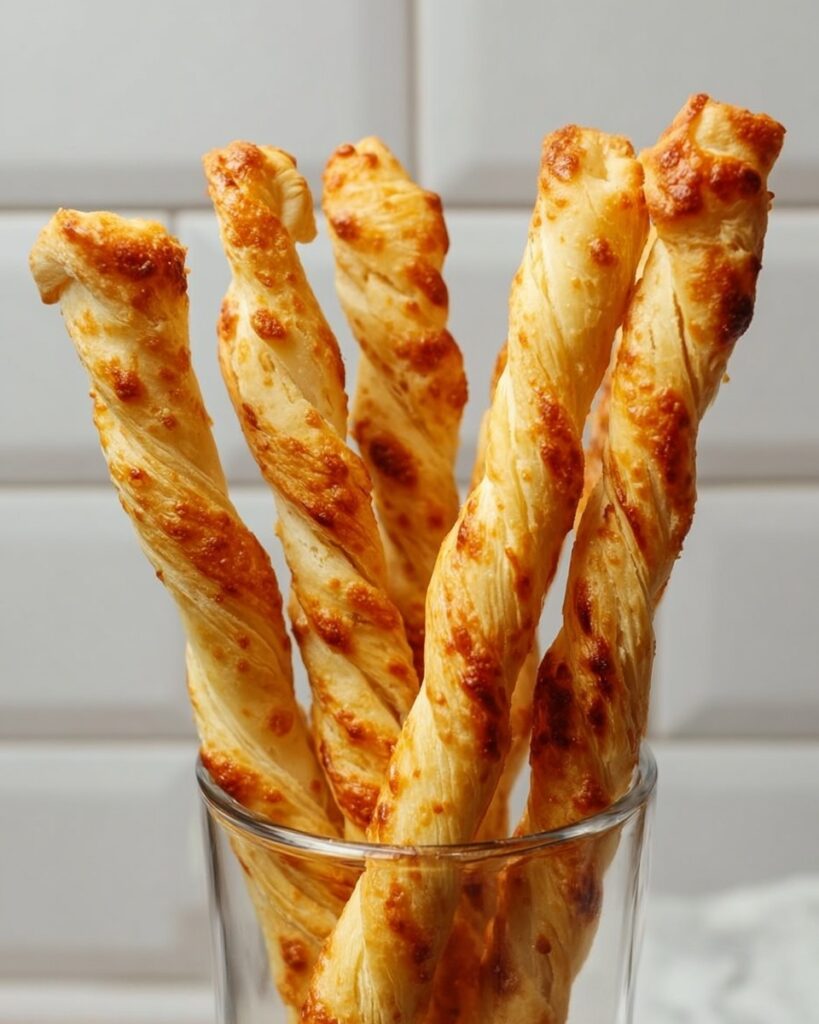 Cheese Puff Pastry Straws Recipe
