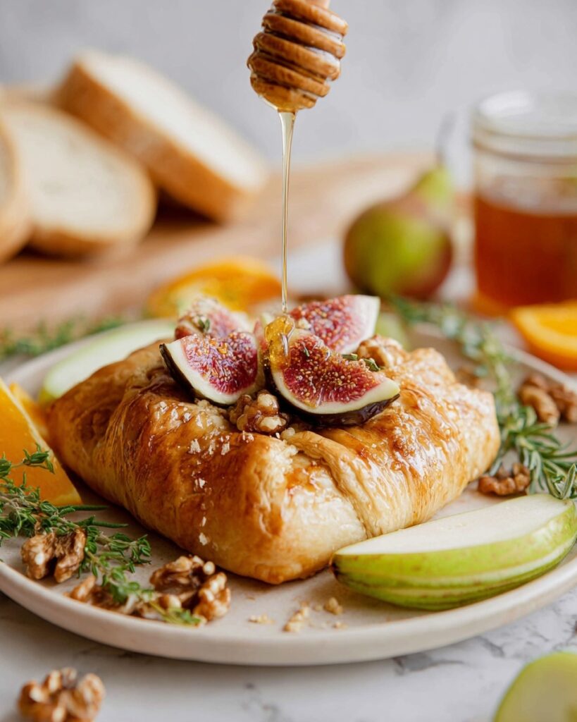 Baked Brie with Jam and Nuts Recipe