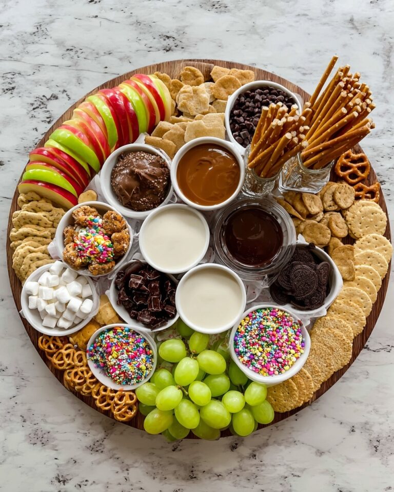 Apple Dipping Board with Caramel and Fudge Recipe