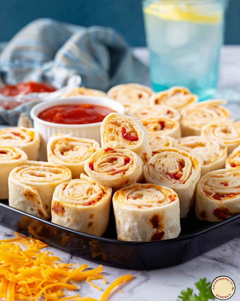 Cheese and Salsa Fiesta Pinwheels Recipe