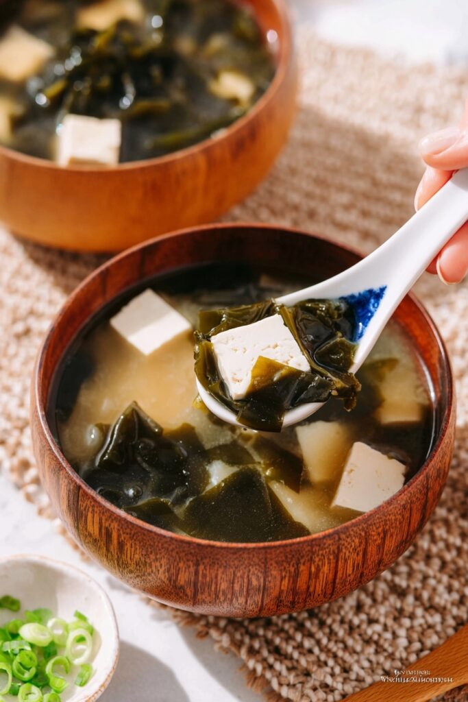 Easy Miso Soup with Tofu and Wakame Recipe