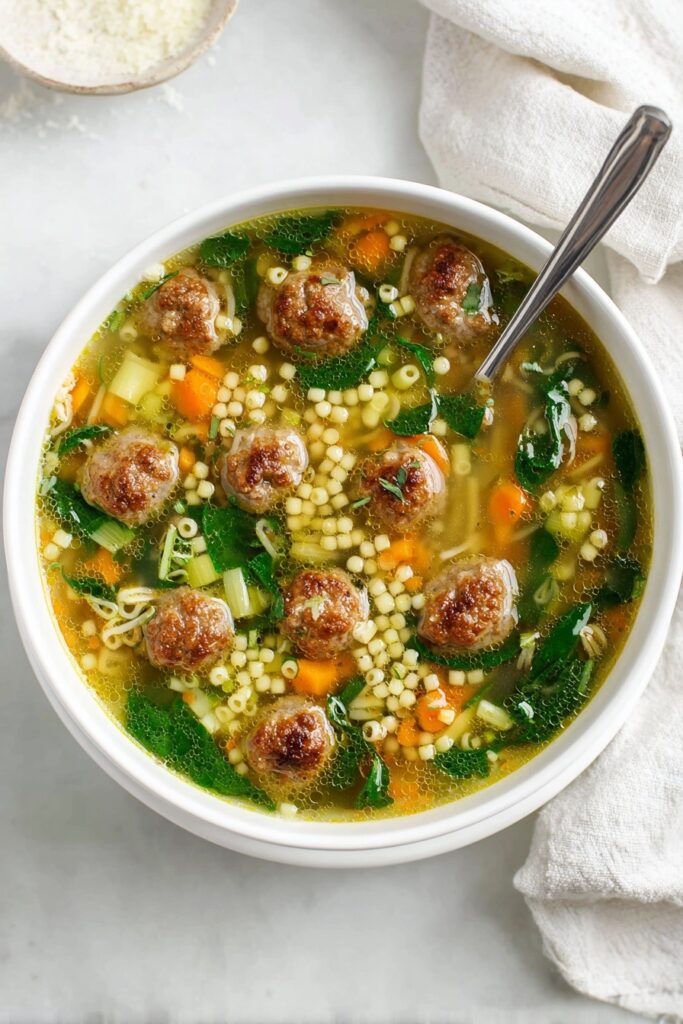 Italian Wedding Soup with Meatballs Recipe