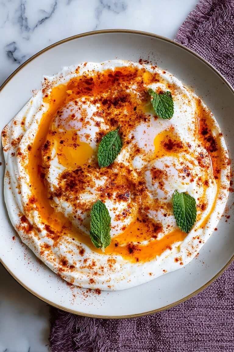 Turkish Eggs with Garlic Yogurt and Spiced Butter Recipe