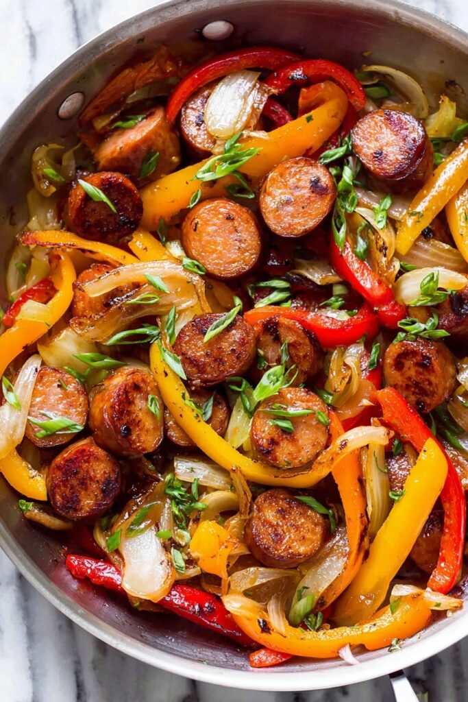 Sausage and Peppers Skillet Recipe
