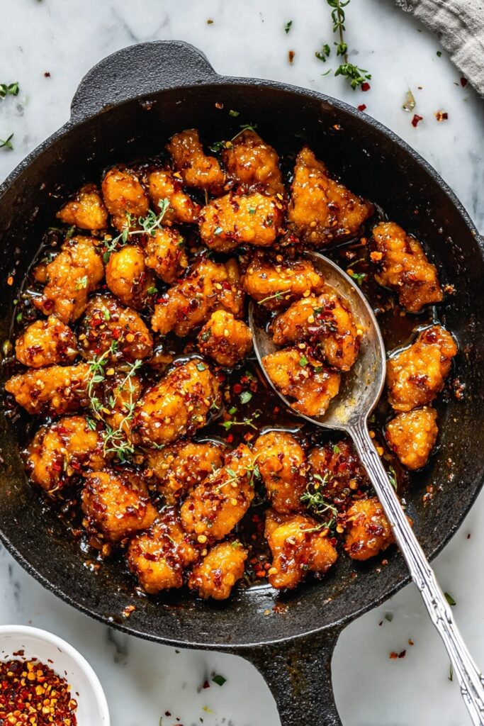 Honey Garlic Chicken Bites Recipe