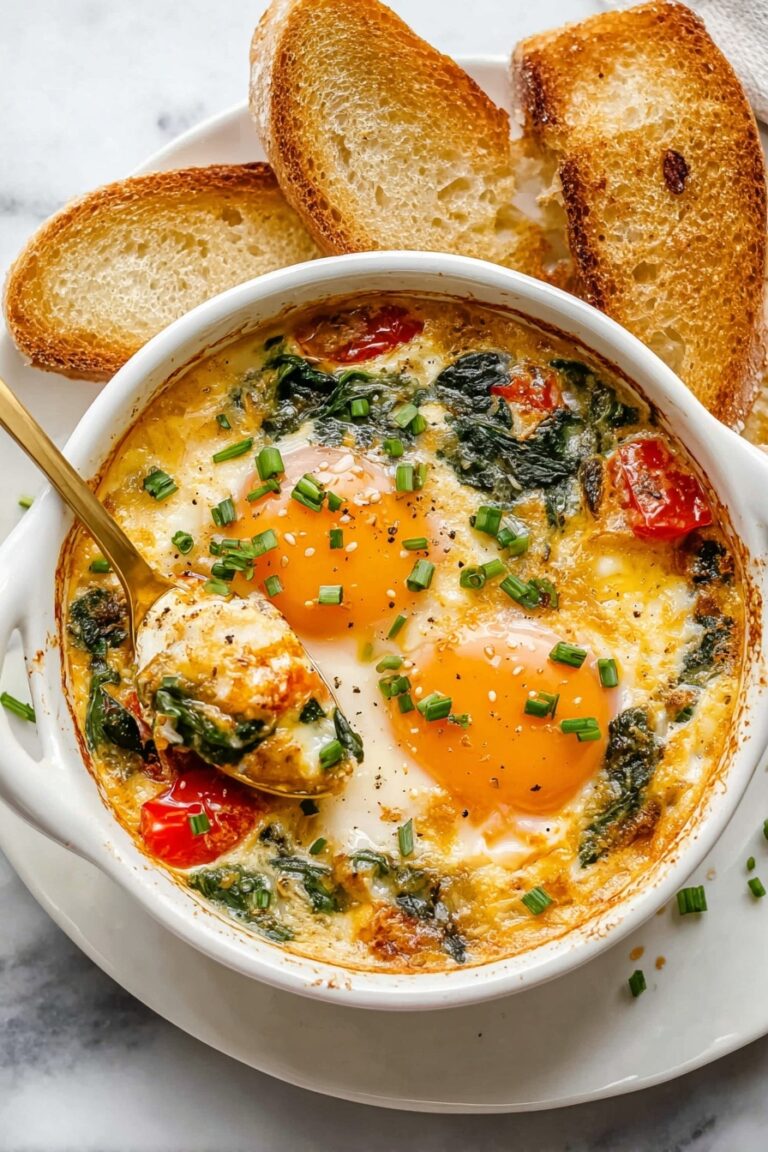 Baked Feta Egg Skillet Recipe