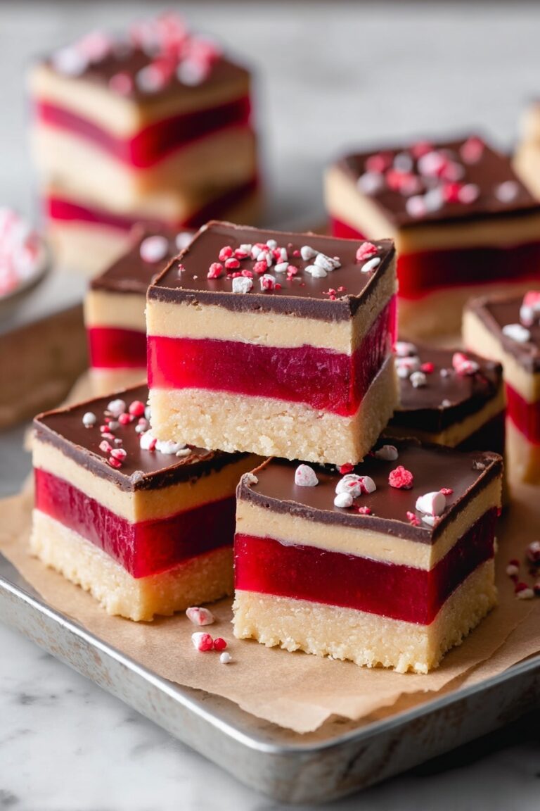 Raspberry Caramel Shortbread Squares Recipe