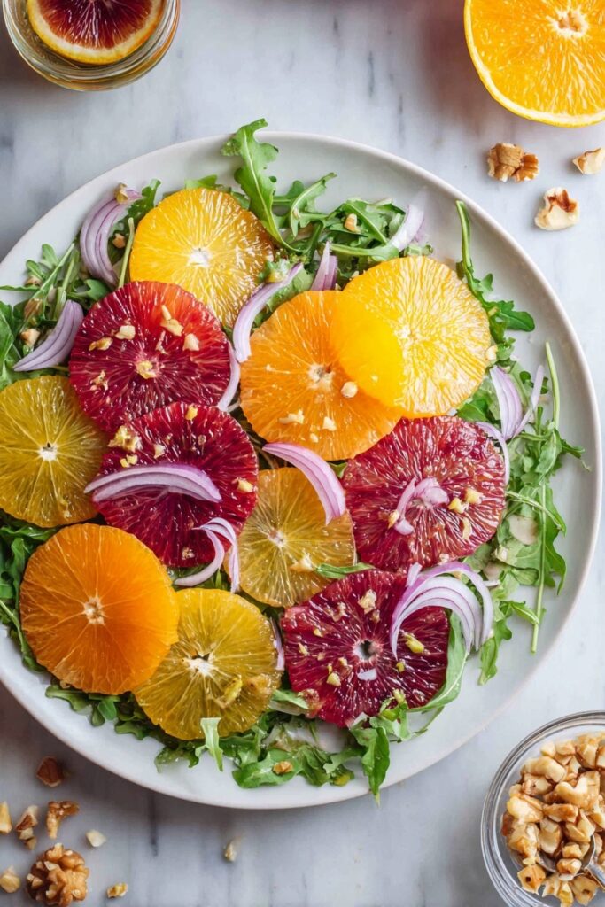 Citrus Salad with Walnut and Honey Dressing Recipe