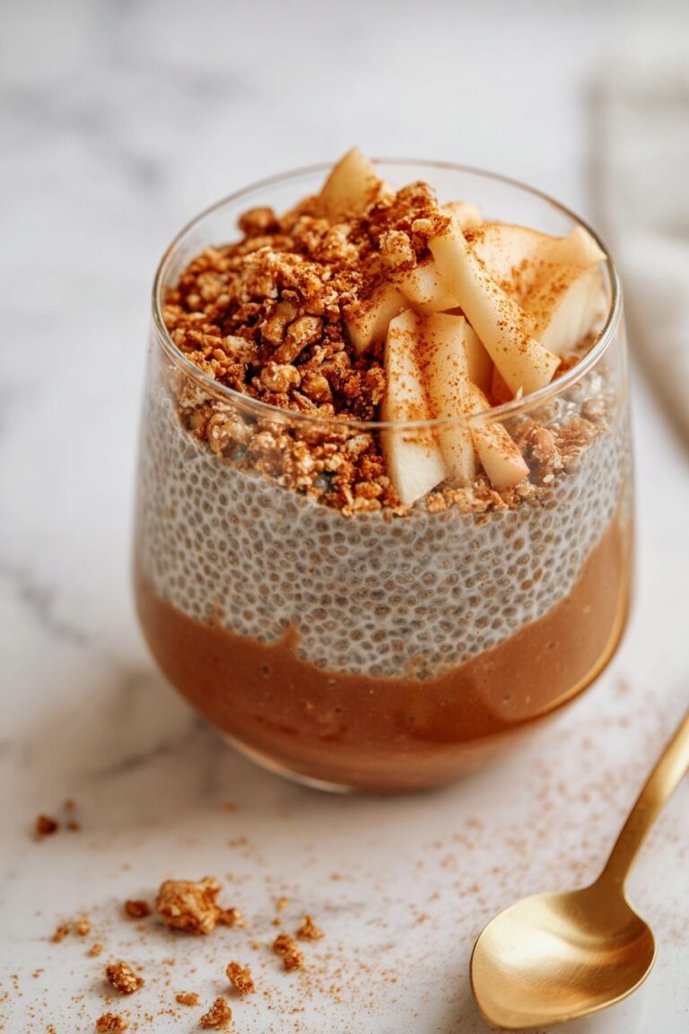 Apple Chia Pudding with Cinnamon Crumble Recipe