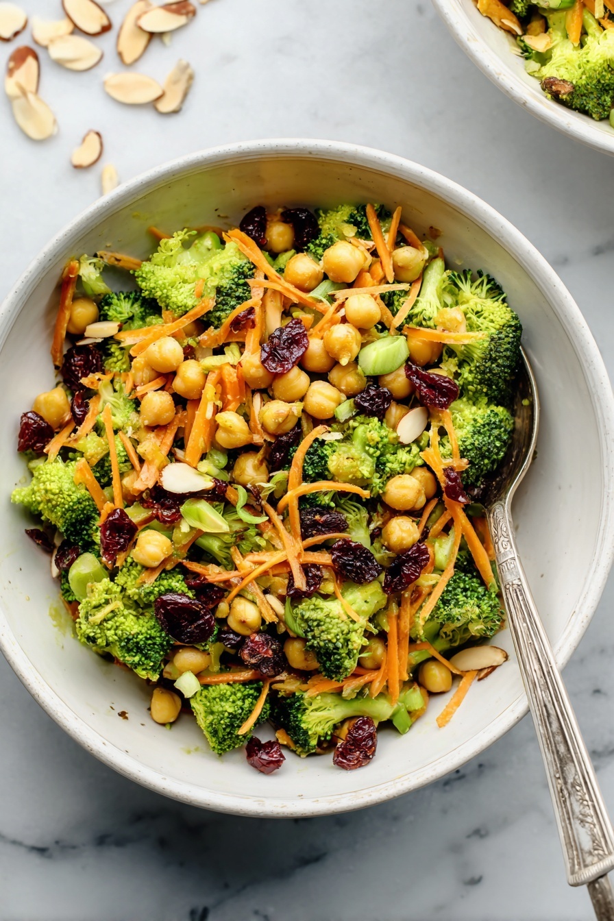 Vegan Curried Broccoli Chickpea Salad Recipe - Serving