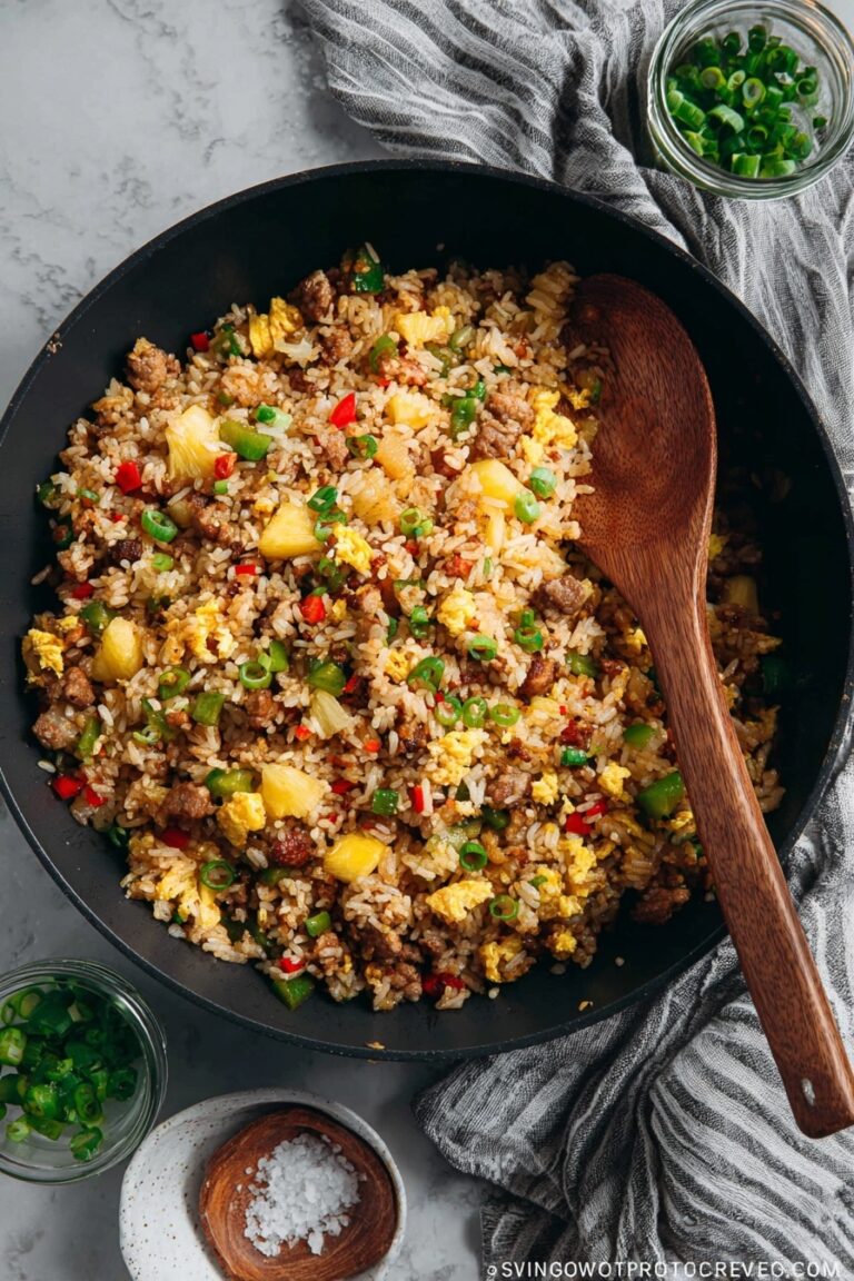 Hawaiian Ham Fried Rice Recipe