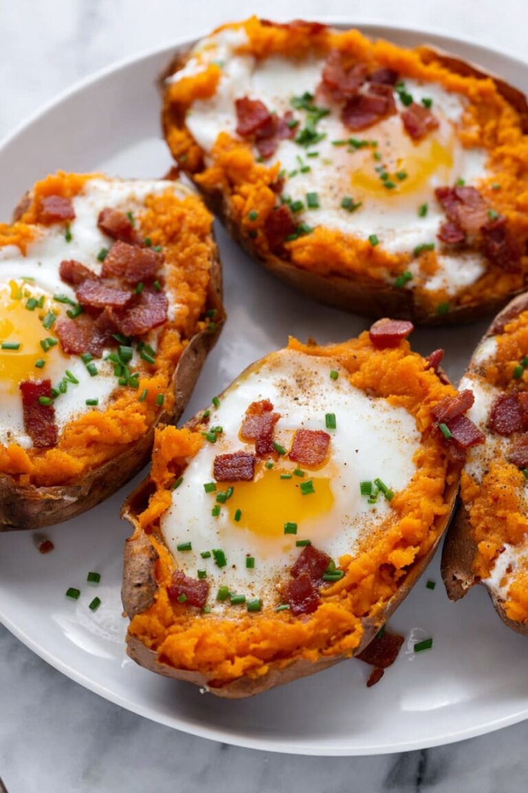 Sweet Potato Breakfast Hash with Bacon and Egg Recipe