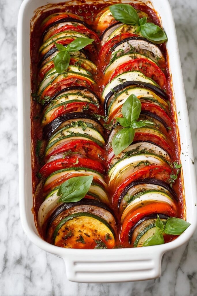 Baked Ratatouille with Garden Vegetables Recipe